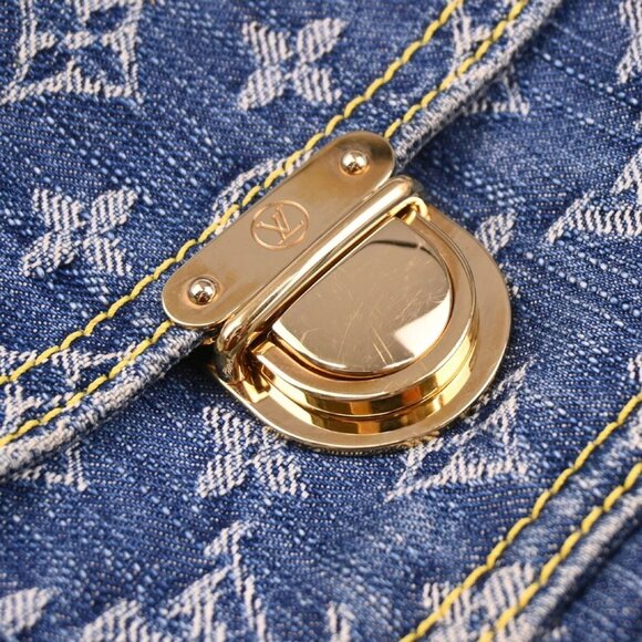 Louis Vuitton Blue Monogram Denim Bum Bag Waist Pouch M95347 SR2037 194818 - Picture 5 of 11